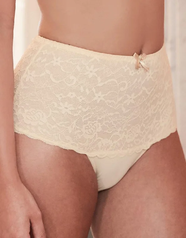 postpartum underwear-Pour Moi Eden High Waist Brief Oatmeal