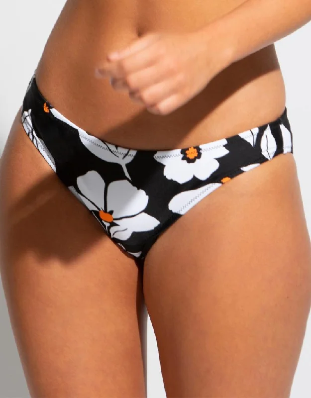 women’s soft thong-Pour Moi Palermo Bikini Brief Black/White