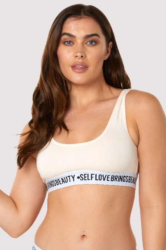 women’s satin boyshorts-Self Love Blush Crop Top