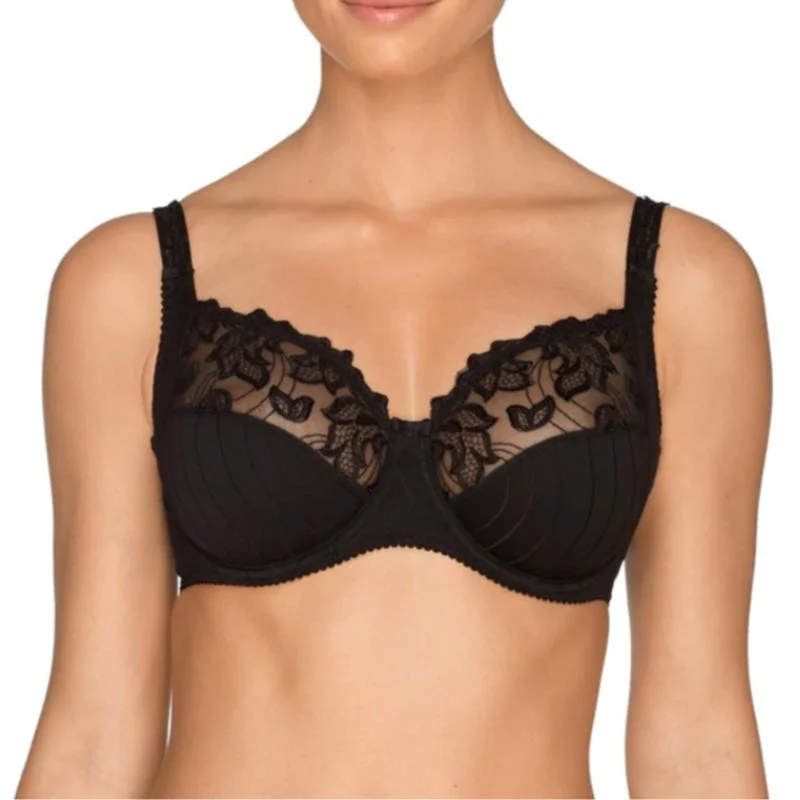 women’s cozy briefs-Prima Donna Deauville Underwire Bra - D & E Cup - Black