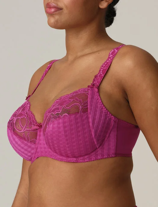 breathable satin panties-Prima Donna Madison Full Cup Bra, F-H Cups, FUCHSIA FIESTA