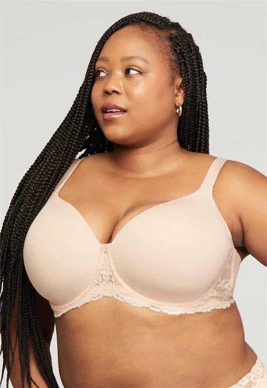 seamless hipster panties-Pure Plus Full Coverage T-Shirt Bra