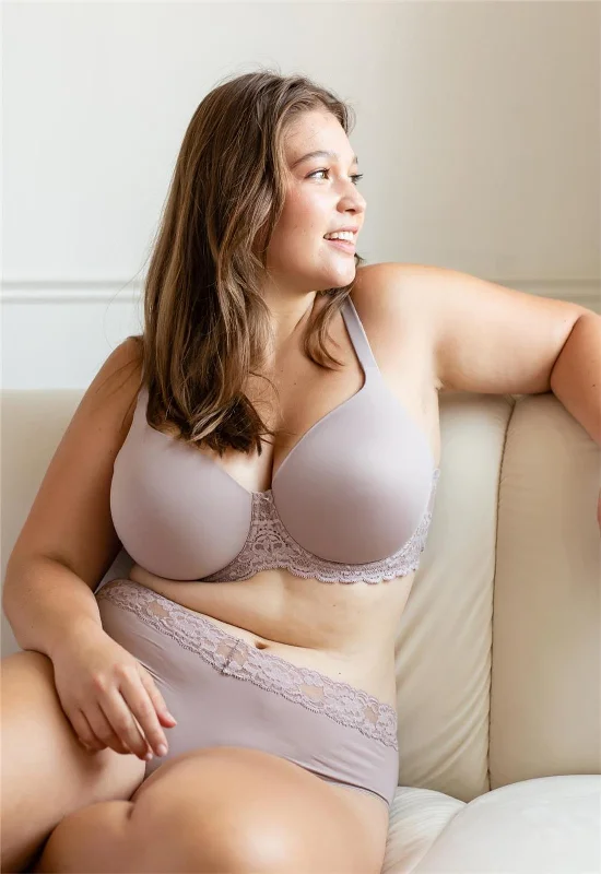 soft stretch thong-Pure Plus Full Coverage T-Shirt Bra