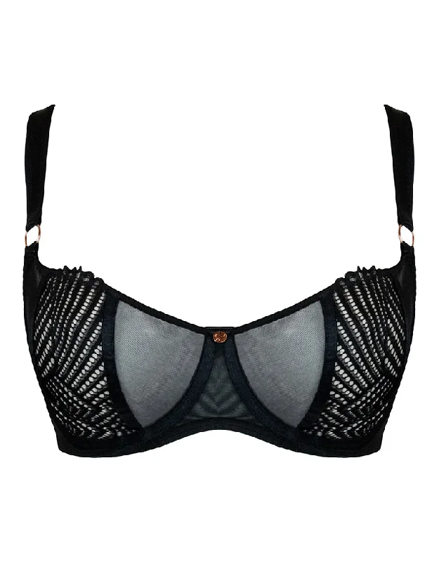 everyday cotton briefs-Scantilly Authority Balcony Bra Black