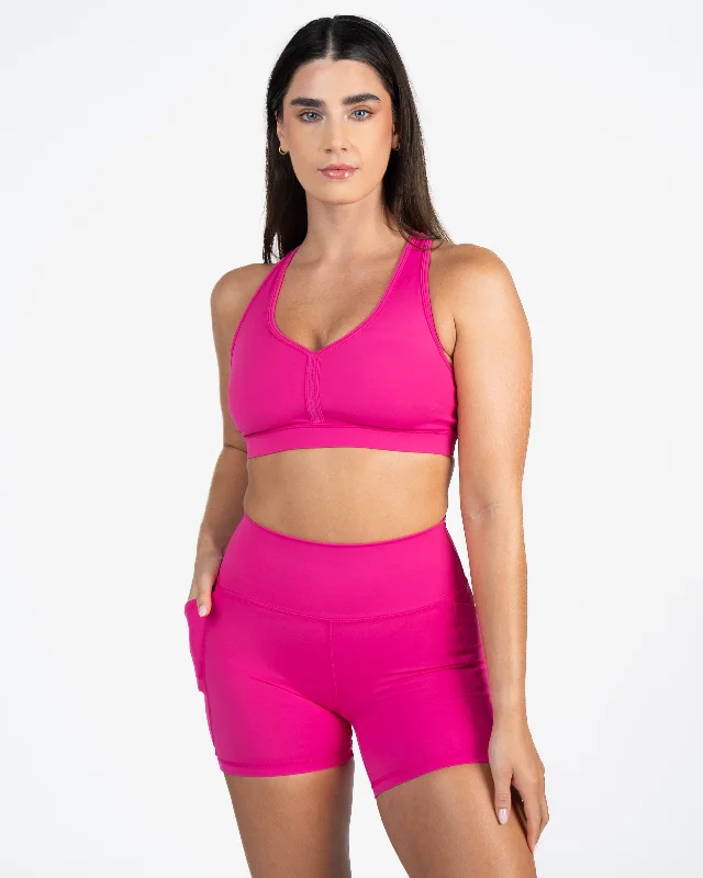 seamless silk panties-Stow And Go Sports Bra - Punch