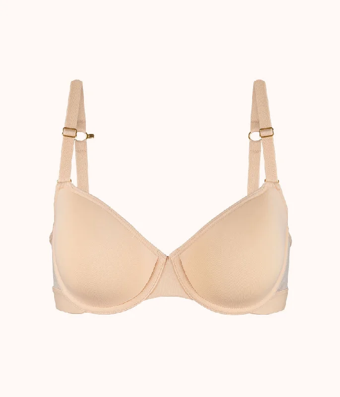 high-waisted lace panties-The Spacer T-Shirt Bra: Toasted Almond