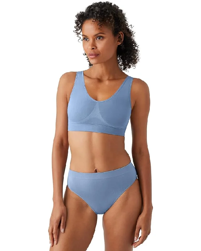 women’s cheeky panties-Wacoal B-Smooth Soft Cup Bra - Windward Blue (460)