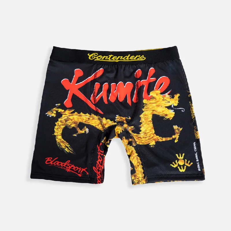 comfy athletic boxers-BLOODSPORT KUMITE GOLD DRAGON BRIEF