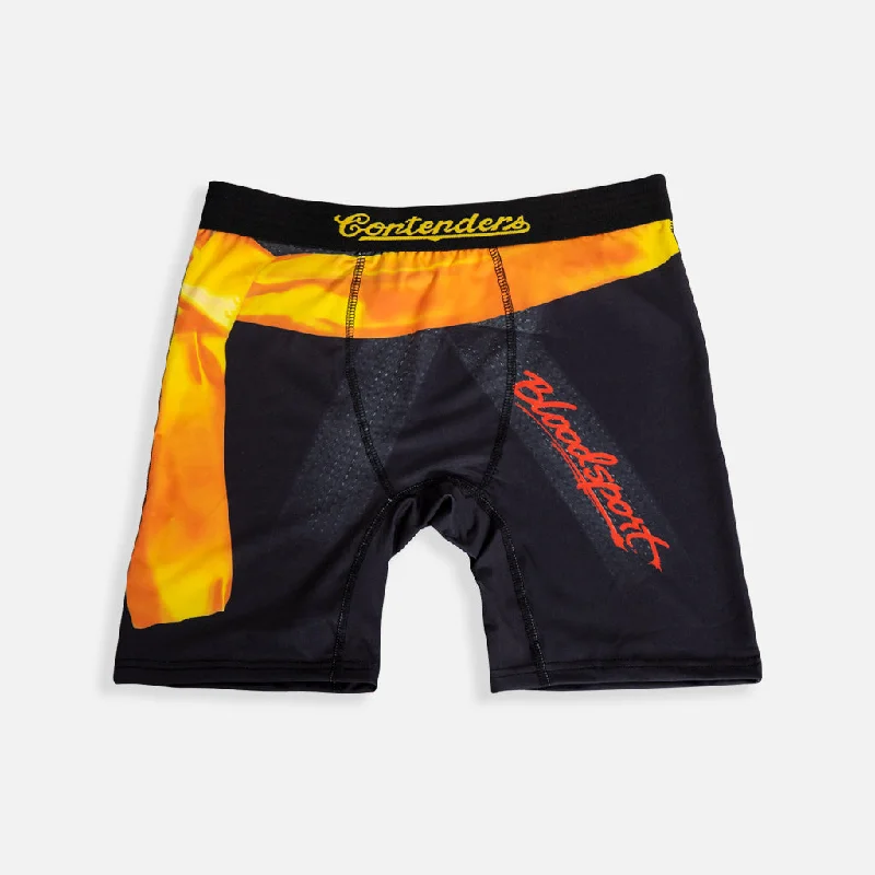 breathable sports briefs-BLOODSPORT YELLOW SASH BRIEF