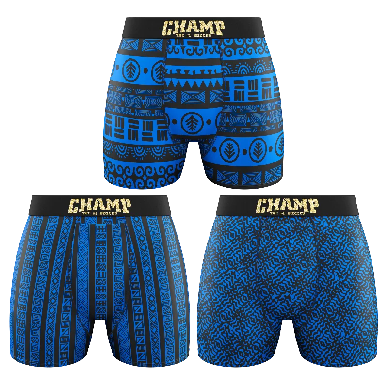 men’s cozy boxer briefs-Blue Edition.