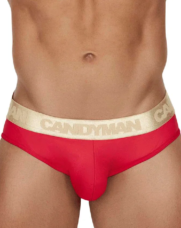 men’s performance briefs-Candyman 99659 Chain Jock Briefs Red