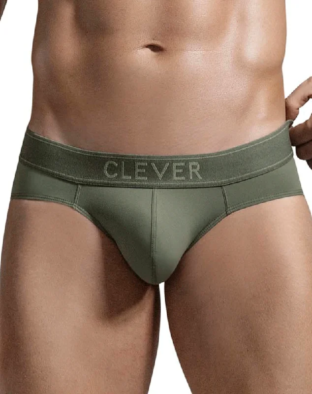 men’s luxury boxers-Clever 1670 Britanica Briefs Green