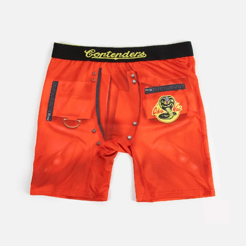 soft cotton boxer shorts-COBRA KAI JOHNNY LEATHER JACKET BRIEF