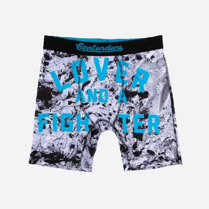 men’s cozy athletic underwear-CONTENDERS LOVER & FIGHTER MARBLE BRIEF