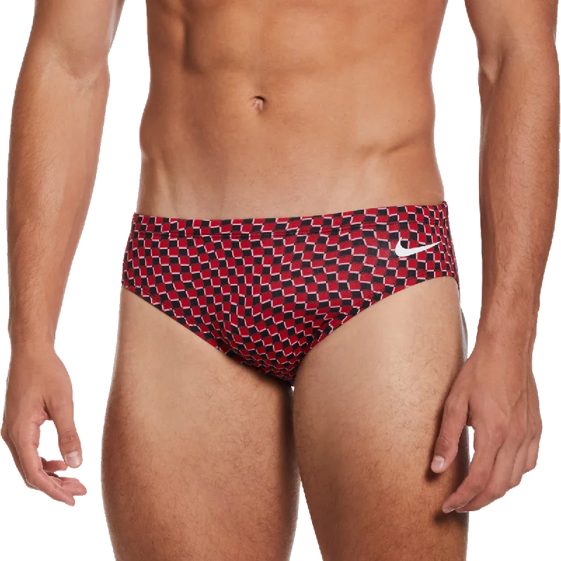 durable cotton underwear-Drippy Check Brief