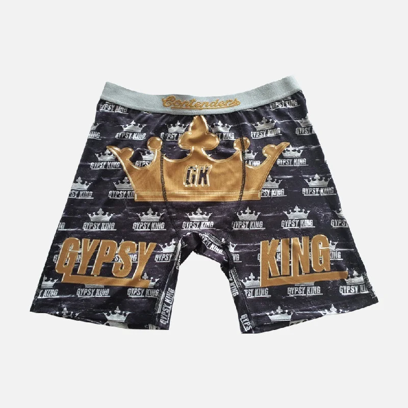 men’s supportive boxers-GYPSY KING CROWN BLACK BRIEF