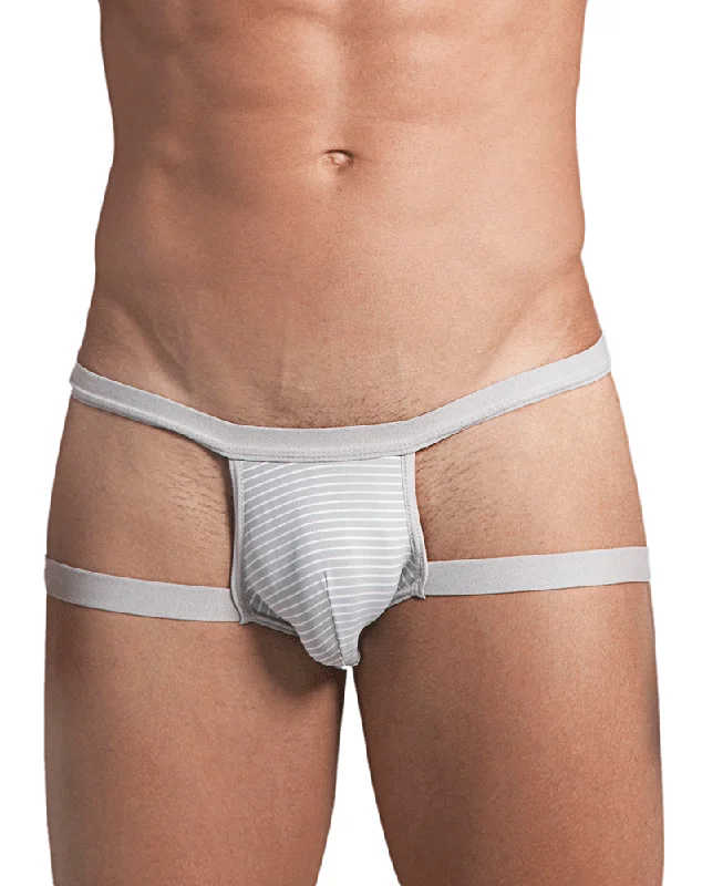 moisture-wicking briefs-Hidden 958 Open Side Briefs Gray