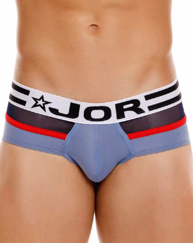 seamless athletic underwear-Jor 1941 Athletic Briefs Blue