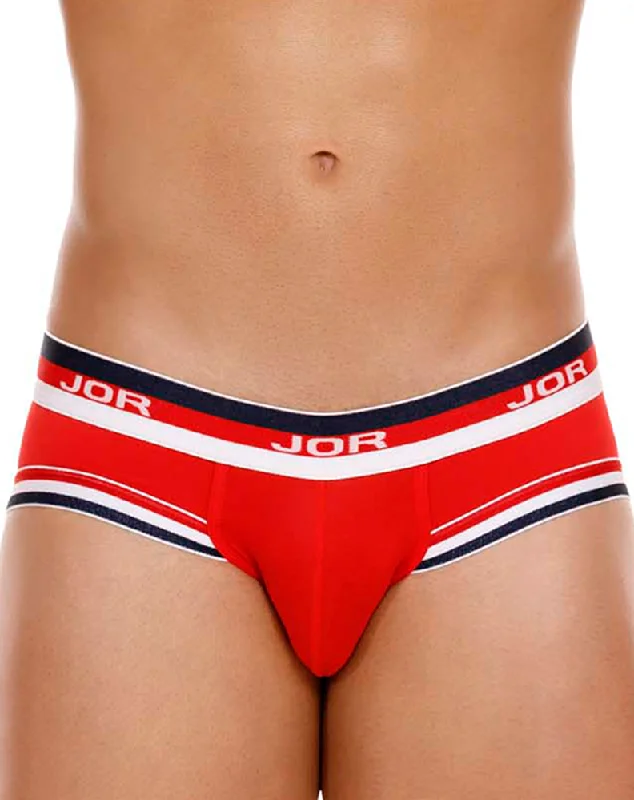 men’s cozy briefs-Jor 2062 Sailor Briefs Red