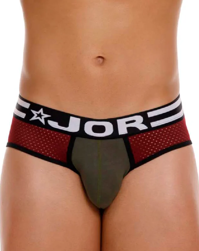 comfy microfiber underwear-Jor 2077 Army Briefs Wine