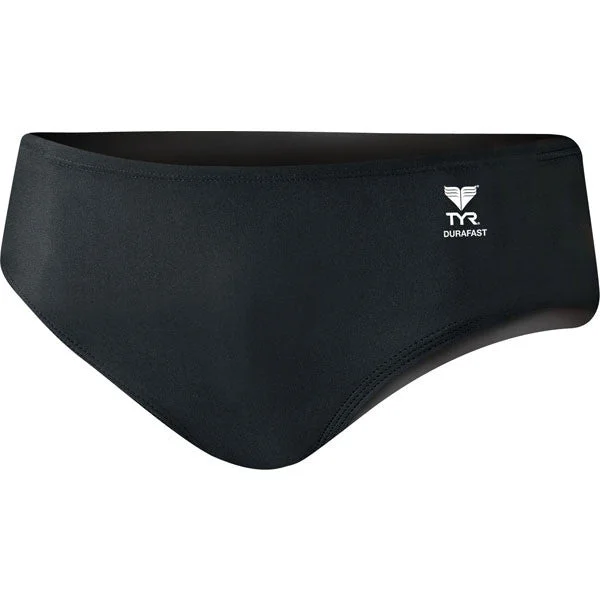 trendy cotton briefs-Men's Durafast Elite Solid Racer - Black