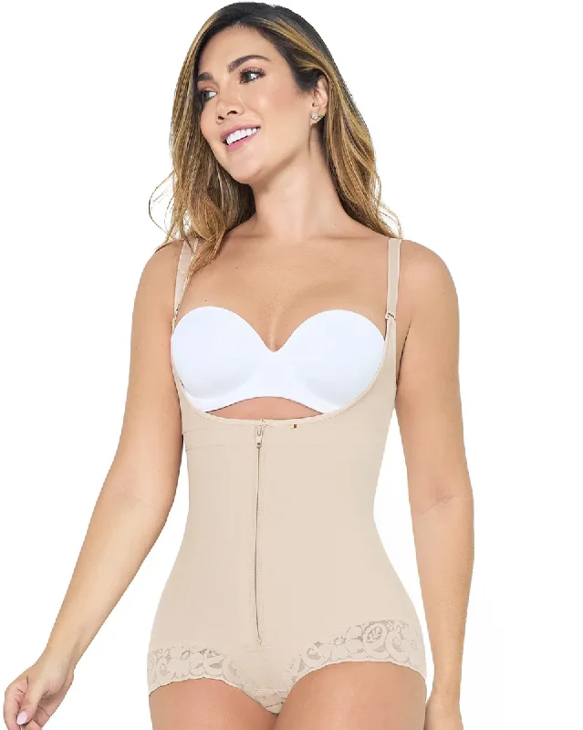 postpartum underwear-MariaE Fajas Pospartum & Daily Use Hiphugger Shapewear Bodysuit