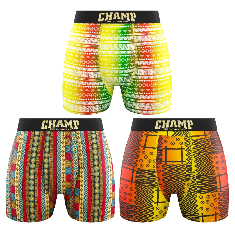 men’s supportive boxer briefs-Old Africa Edition.