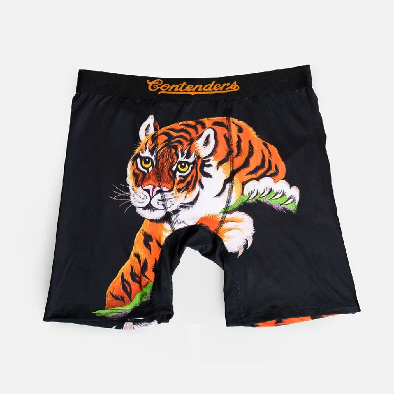 durable bamboo underwear-ROCKY SATIN TIGER BRIEF