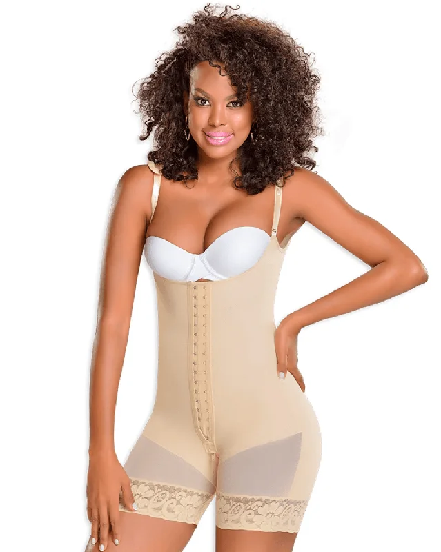 women’s shaping briefs-Fajas M & D Slimming Mid Thigh Body Shaper for Women / Powernet